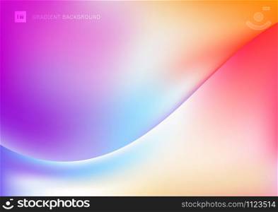Abstract trendy fluid colorful liquid gradients wave background. Vibrant neon color backdrop on display. You can use for modern cover brochure, poster, advertising, placard, invitation card, landing Page, banner web