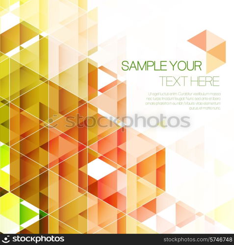 Abstract trendy geometric triangular background. Vector illustration. Abstract triangular background. Vector illustration
