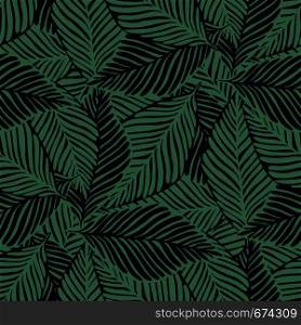 Abstract trendy jungle seamless pattern. Exotic plant. Tropical print, palm leaves vector floral background.. Abstract trendy jungle seamless pattern. Exotic plant.