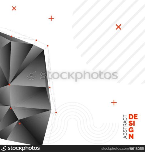 Abstract Triangle Background. 3D Triangles. Modern Wallpaper. Vector illustration Vector Illustration