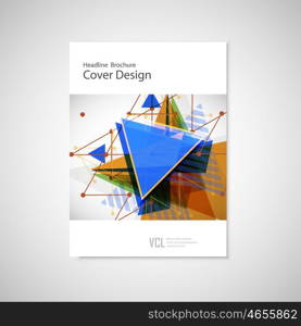 Abstract Triangle Brochure design. Modern vector illustration. Abstract Triangle Brochure design. Modern vector illustration.