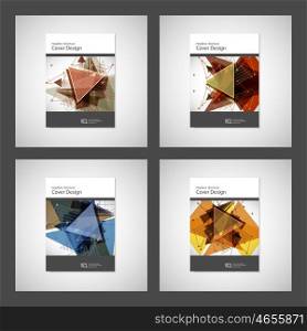 Abstract Triangle Brochure design. Modern vector illustration. Abstract Triangle Brochure design. Modern vector illustration.