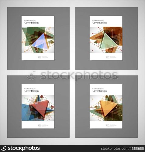 Abstract Triangle line. Poster Brochure Flyer design Layout vector template in A4 size. Abstract Triangle line. Poster Brochure Flyer design Layout vector template in A4 size.