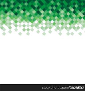 Abstract triangle mosaic green background design element. Vector illustration.