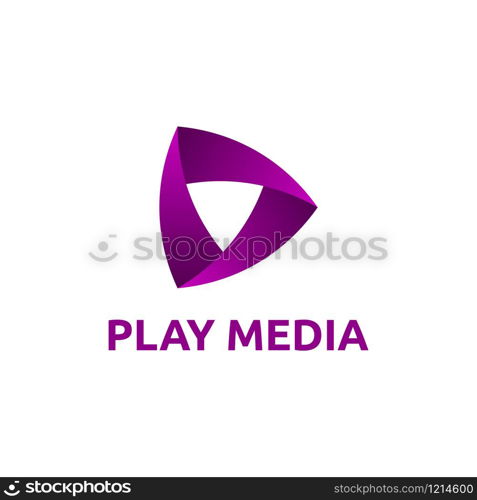 Abstract triangle related to Play logo, media logo, multimedia logo