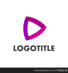 Abstract triangle related to Play logo, media logo, multimedia logo