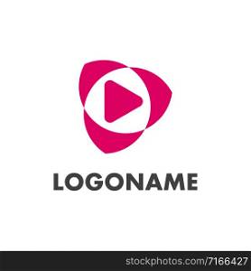 Abstract triangle related to Play logo, media logo, multimedia logo