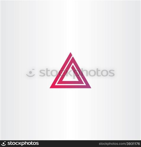 abstract triangle spiral logo vector design
