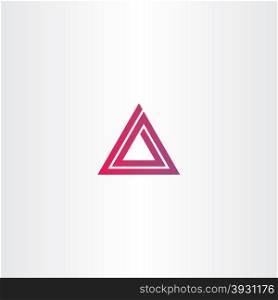 abstract triangle spiral logo vector design