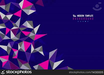 Abstract triangle tech design of futuristic template design artwork background. Decorate for ad, print, poster, template, cover. illustration vector eps10