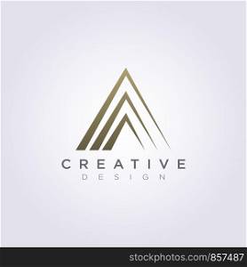 Abstract Triangle Vector Illustration Design Clipart Symbol Logo Template.
