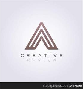 Abstract Triangle Vector Illustration Design Clipart Symbol Logo Template.