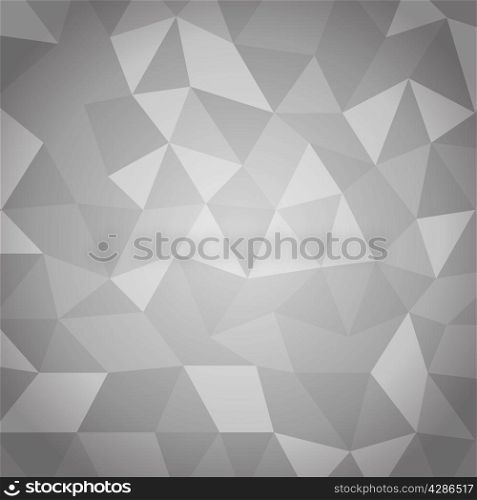 Abstract triangle with gray background, stock vector