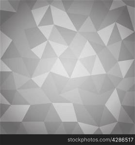 Abstract triangle with gray background, stock vector