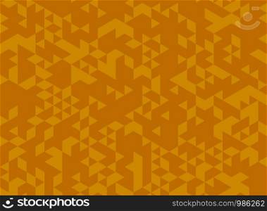 Abstract triangle yellow pattern decoration background. You can use for poster, artwork, template, pattern design. illustration vector eps10