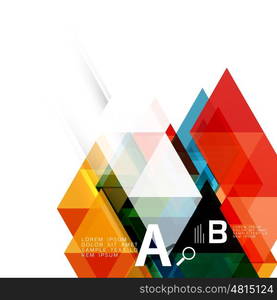 Abstract triangles and lines vector. Abstract triangles and lines vector background