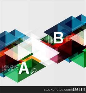 Abstract triangles and lines vector. Abstract triangles and lines vector background