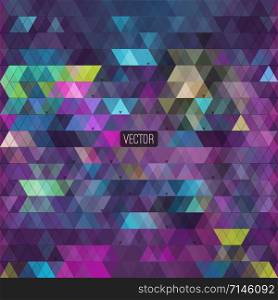 Abstract triangles background for design - vector illustration. Abstract triangles background for design