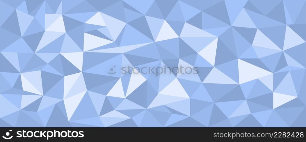 Abstract triangles background. Geometric blue pattern. Vector illustration