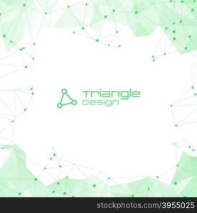 Abstract triangular background. Abstract Polygonal Geometric Background with copyspace. Vector Lowpoly Illustration