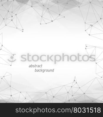 Abstract triangular background. Abstract Polygonal Geometric Background with copyspace. Vector Lowpoly Illustration