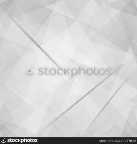Abstract triangular background. Lowpoly Trendy Background with Copyspace. Material design. Vector illustration. Used opacity layers for shadows