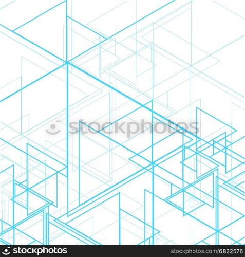 Abstract triangular background. LowPoly Trendy Banner with copyspace. Vector illustration.