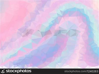 Abstract triangular background, with pastel colors inspired from the 80s 90s aesthetics. Holographic low poly design.. pastel colors inspired from the 80s 90s aesthetics. Holographic low poly design.