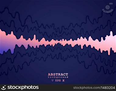 Abstract triple wave background design. Creative paper cut style. Modern vector concept. Abstract triple wave background design. Creative paper cut style. Modern vector cover