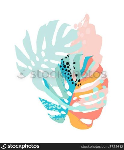 Abstract tropical illustration. Isolated design for tshirt, posters, covers, cards, interior decor and other users.. Abstract tropical illustration. Isolated design for tshirt, posters, covers, cards, interior decor and other