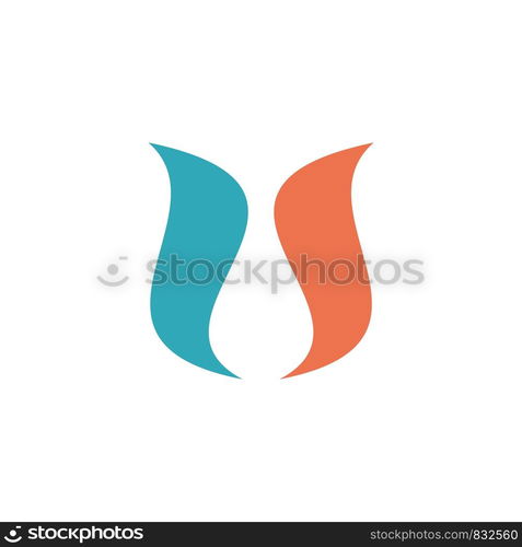 Abstract Tulip Spa Flower Logo Illustration Design. Vector EPS 10.