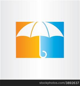 abstract umbrella icon vector design