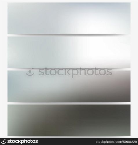 Abstract unfocused natural headers, blurred design vector.