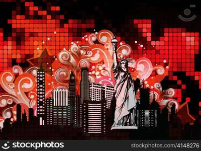 abstract urban background vector illustration