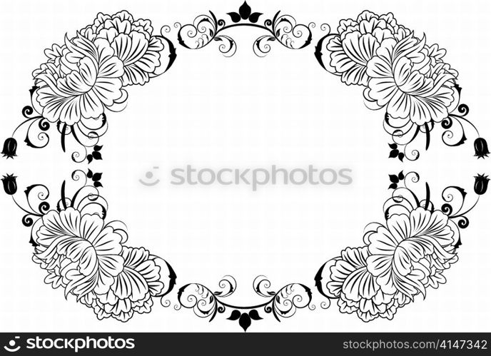 Abstract Valentine days background frame. Vector illustration.