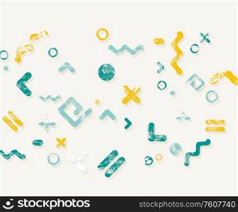 Abstract vecto template design with geometric simple shapes.