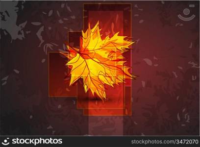 Abstract vector autumn background
