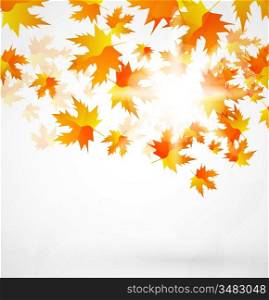 Abstract vector autumn background