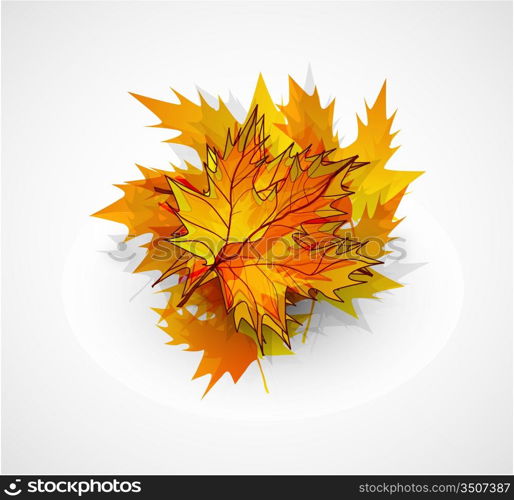 Abstract vector autumn background