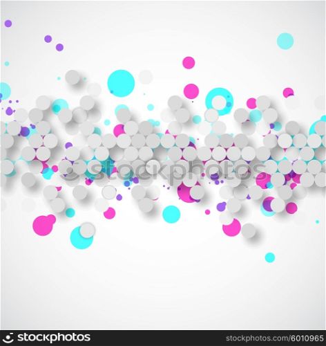 Abstract vector background. Abstract background with blue and pink purple dots