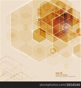 Abstract vector background. Abstract technology background. Lowpoly vector illustration. Used effect transparency layers of lights and shapes