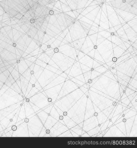 Abstract vector background. Abstract Vector Background with Connected Lines and Dots. Used transparency layers of background