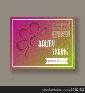 Abstract vector background, balmy spring .