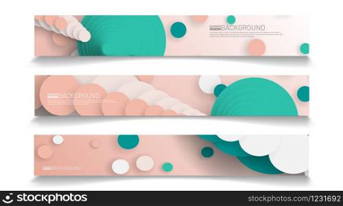 Abstract vector background banner template. rectangular design collection