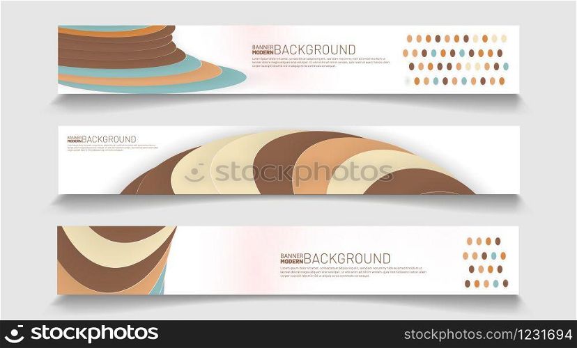 Abstract vector background banner template. rectangular design collection