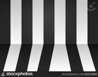 Abstract vector background. Black and white stripes. Paper box texture.