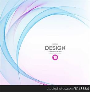 Abstract vector background, blue and purple waved lines for brochure, website, flyer design. illustration eps10