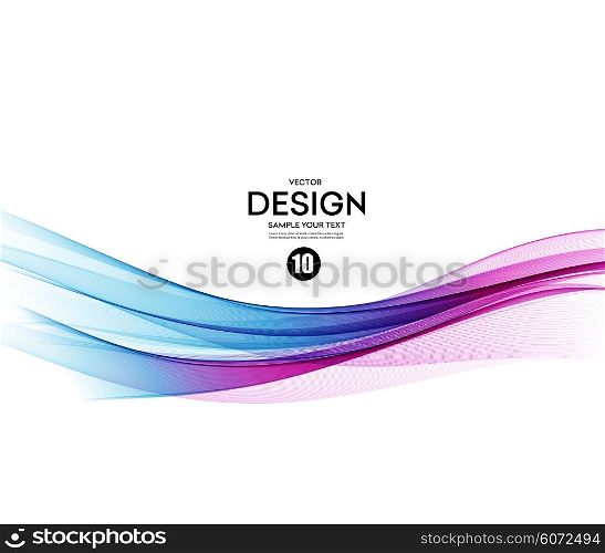 Abstract vector background, blue and violet waved lines for brochure, website, flyer design. illustration eps10