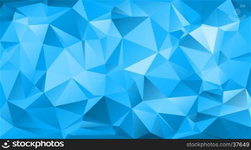Abstract vector background. Blue triangular abstract background. Trendy vector illustration.