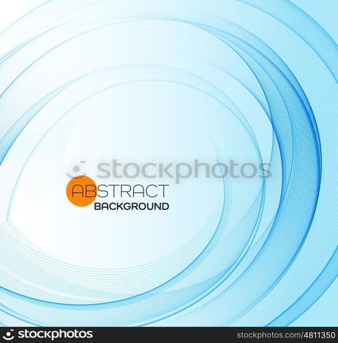 Abstract vector background, blue waved lines for brochure, website, flyer design. illustration eps10